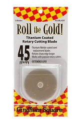Gold Titanium 45mm Rotary Blades 2pk